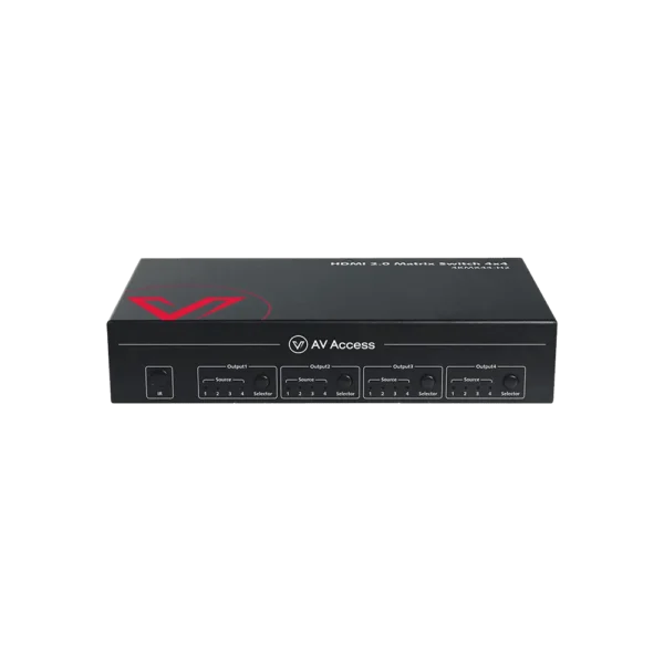 4×4 4K HDMI Matrix Switch with Downscaler, Audio Extraction, IR Remote Control           4KMX44-H2