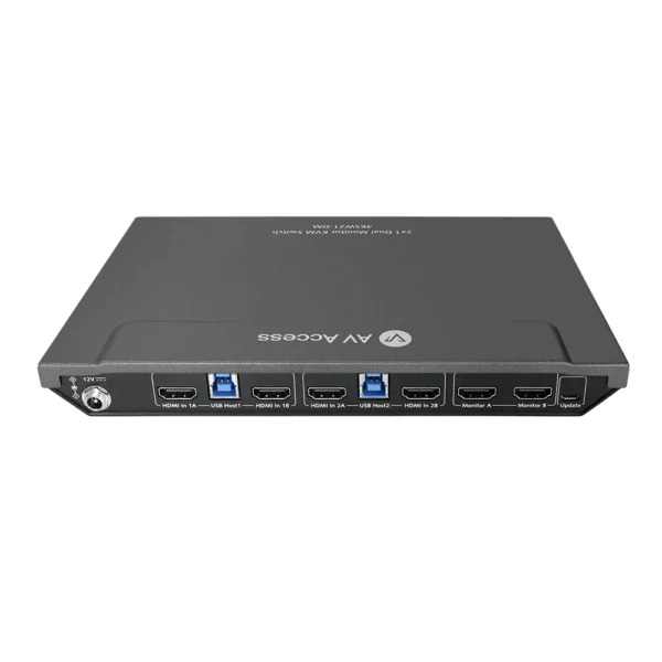 4K Dual Monitor KVM Switch, 2-Port HDMI with Hotkey Switching, Supports High Refresh Rates like 144Hz, 165Hz & 240Hz           4KSW21-DM
