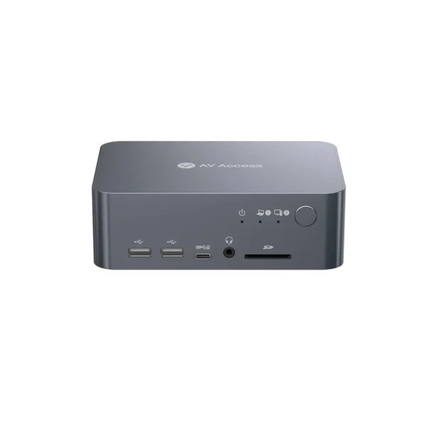 iDock C10 KVM Switch Docking Station USB-C w/ USB 3.0, 4K Dual Monitor Design for Laptop (60W PD) & Desktop, High Refresh Rate for 120hz, 144hz, 165hz              iDock C10