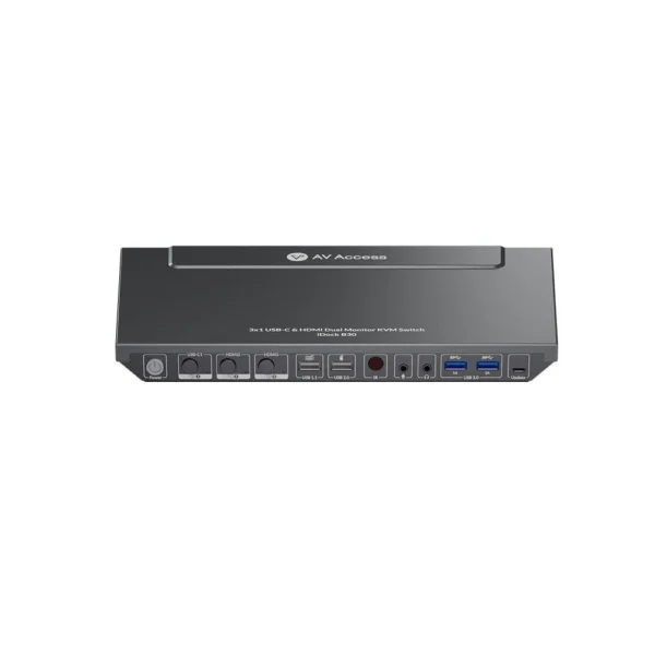 iDock B30 USB-C KVM Switch Docking Station, 3-Port with HDMI for Dual Monitor, 65W Power Delivery & Ethernet Port for Laptop         iDock B30