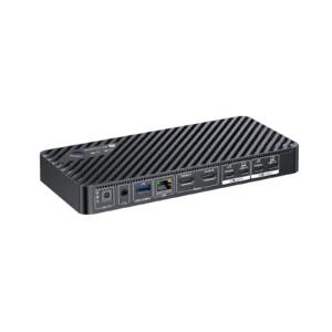 USB-C KVM Switch Docking Station for 2 Laptops & 4K Dual Monitor, 11-in-1 Design (100W PD), 1G Ethernet Port, EDID Emulation          KD-E20