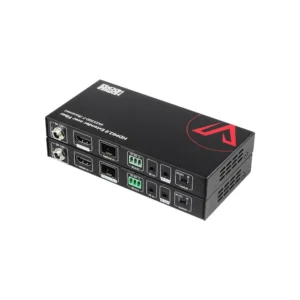 High-End 4K Fiber HDMI Extender, up to 1000ft (300m) over Fiber Optic Cable, HDMI 2.0 Transmitter & Receiver Kit, 2-Way IR & RS232     4KEX300-F