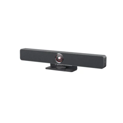 AnyCo V8 All-in-One Video Bar w/ 4K AI Tracking Camera, 4-Mic Array, Dual Stereo Speakers, Works with Cascaded Mics for Large Conference Room