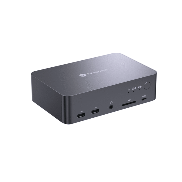 iDock C20 USB-C KVM Switch Docking Station for 2 Laptops, 4K Dual Monitor Design, 60W Charging for Each PC, 1G Ethernet, EDID Emulation            iDock C20