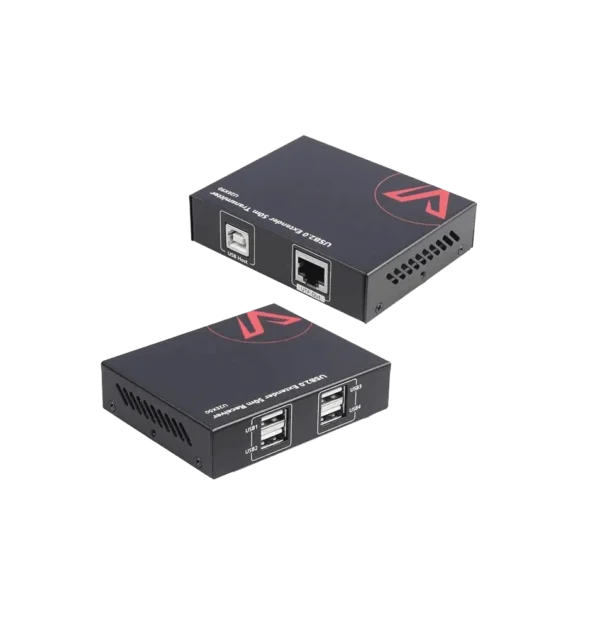 USB Extender 2.0 over CAT5e with Power Supply, 4x USB2.0 Port up to 60m/196ft               U2EX50