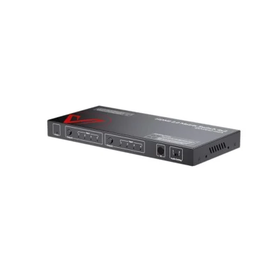 4×2 4K HDMI Matrix Switch with ARC & SPDIF Audio Extraction, HDMI 2.0 Switcher w/ Auto Downscaler for Home Theater      4KMX42-H2A - Image 2