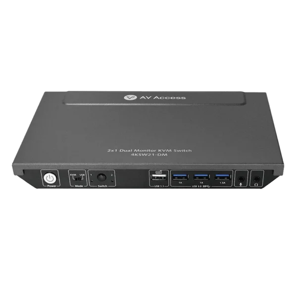 4K Dual Monitor KVM Switch, 2-Port HDMI with Hotkey Switching, Supports High Refresh Rates like 144Hz, 165Hz & 240Hz           4KSW21-DM - Image 2