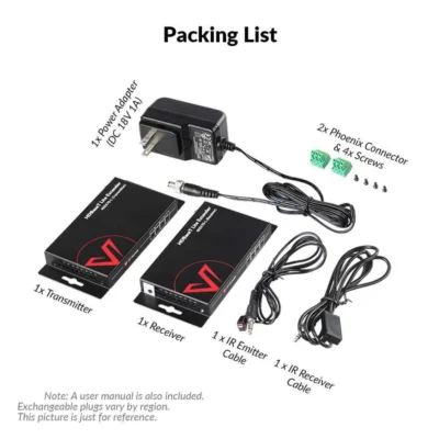 Economical 4K HDBaseT HDMI Extender, 70M HDMI Extender with 2-Way IR, CEC, PoE & RS232   4KEX70-L - Image 5