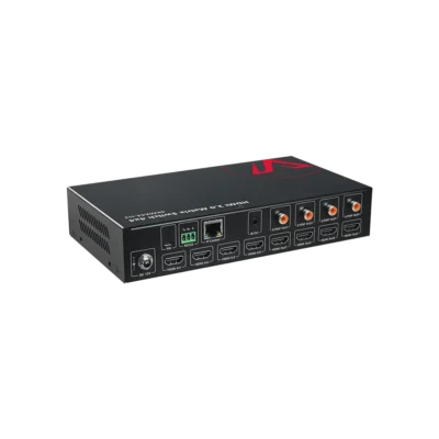 4×4 4K HDMI Matrix Switch with Downscaler, Audio Extraction, IR Remote Control           4KMX44-H2 - Image 5