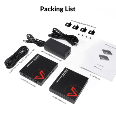 High-End USB 3.2 Extender with Zero Latency, up to 100m/330ft over Cat 6a/7, 4x USB 3.0 Ports, Ideal for Gaming & Streaming            U3EX100 - Image 7