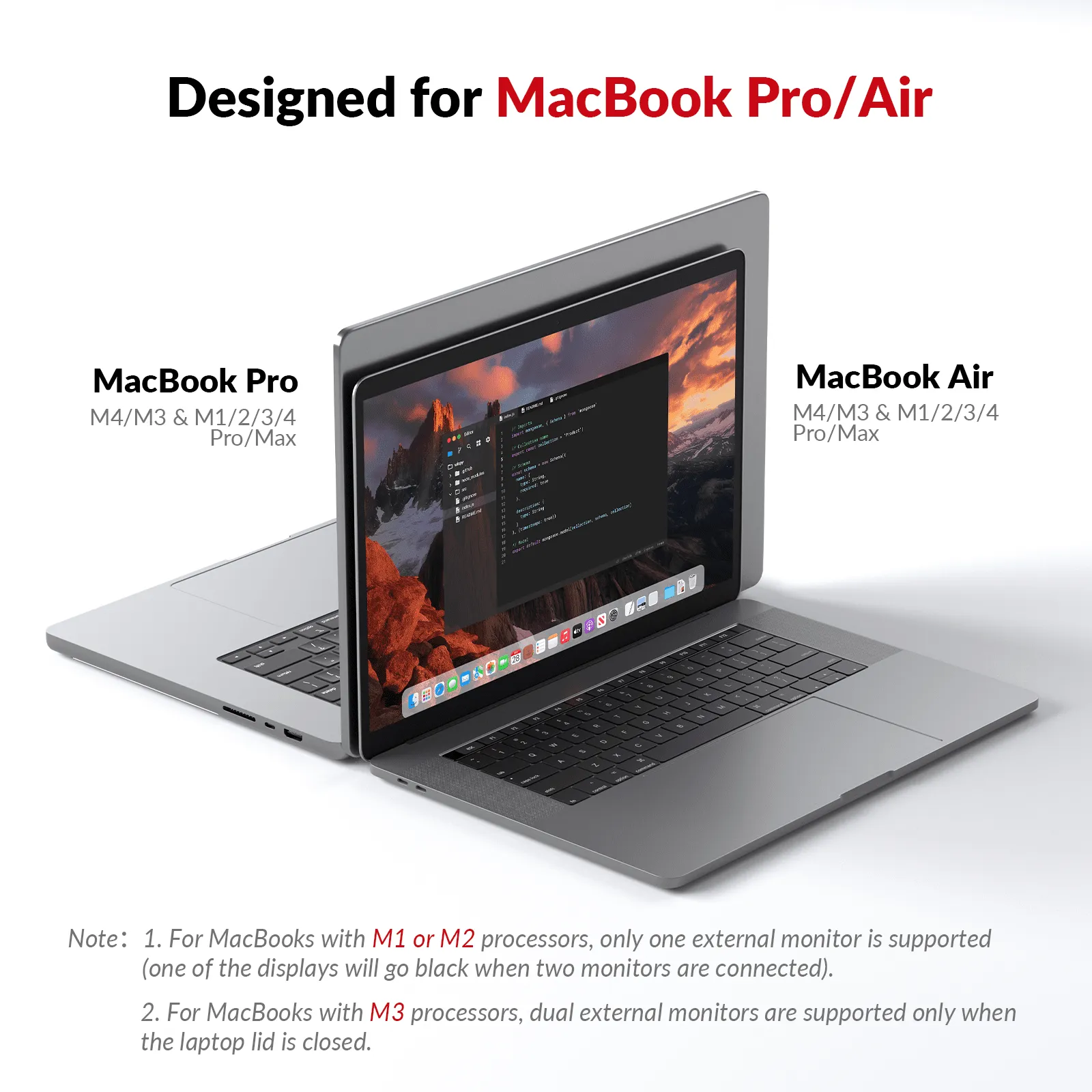 iDock M10 KVM Switch Docking Station for MacBook and PC, Dual 4K HDMI Displays, 1 Laptop + 1 Desktop Switching, High Refresh Rates, 100W Charging, 10-in-1 USB-C Dock - Image 2