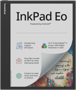 PocketBook InkPad Eo – Premium 10.3-Inch Color E-Ink Note-Taking Device with Stylus & Android 11